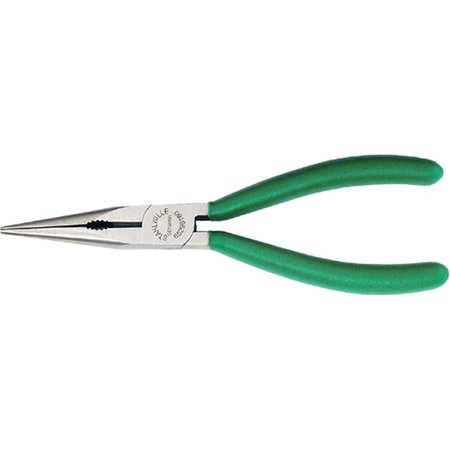 STAHLWILLE TOOLS Snipe nose plier w.cutter (radio- or telephone pliers) L.160 mm head polished handles dip-coated 65296160